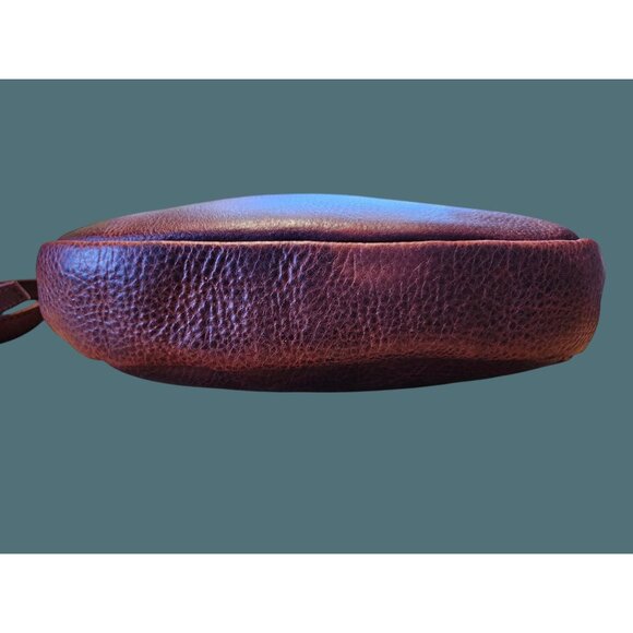 Duluth Lifetime Leather Crossbody Saddle Bag Full Grain Cow Hide Distressed - Picture 5 of 16